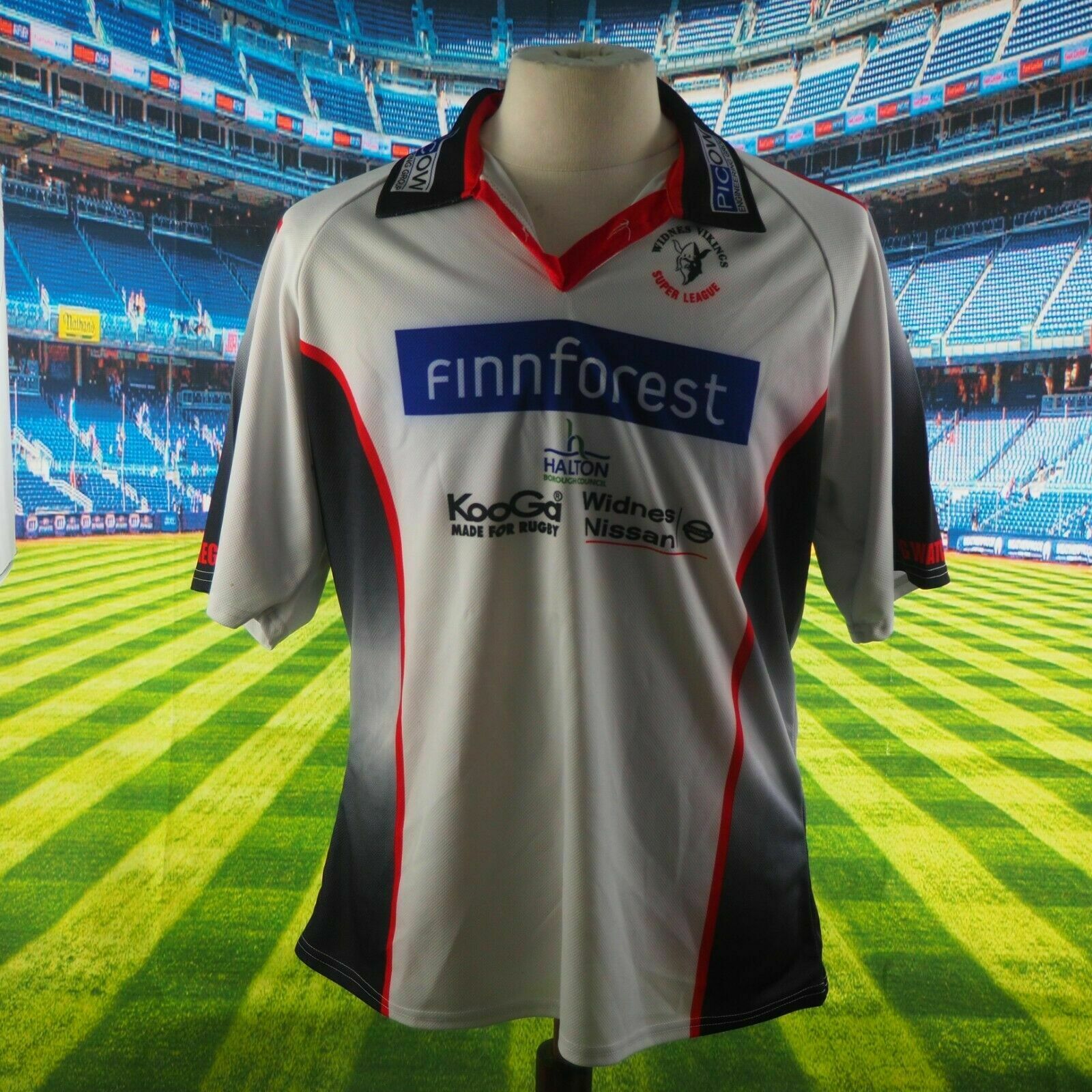 New Widnes Vikings Away Kit 2014- Widnes Alternate Blue Shirt 2014 First  Utility Super League